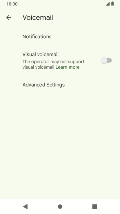 Press Advanced Settings.