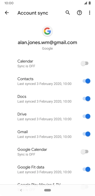 Press the Home key to return to the home screen.