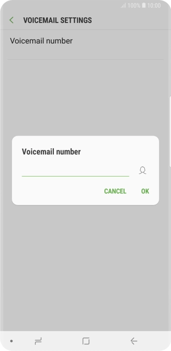 Key in +61414121121 and press OK.