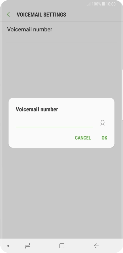 Key in +61414121121 and press OK.