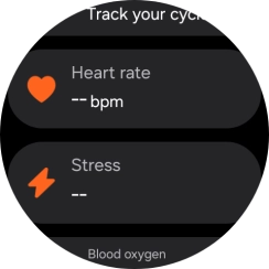 Press Heart rate.