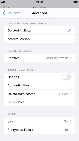 Press Authentication.