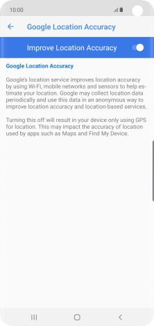 If you press the indicator next to 