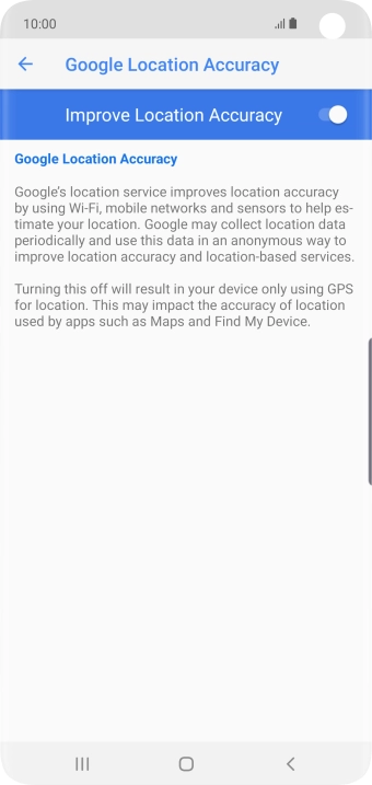 If you press the indicator next to 