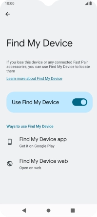 Press the Home key to return to the home screen.