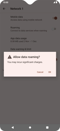If you turn on the function, press OK.