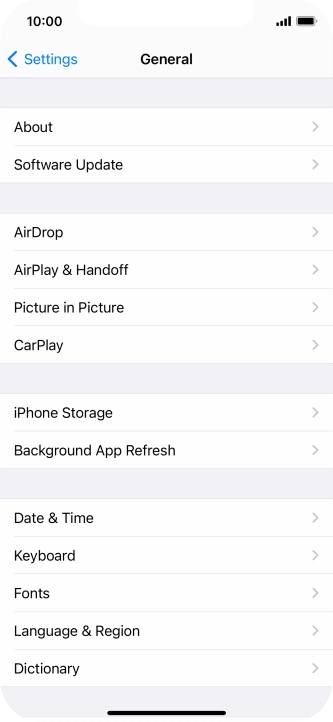 Press Software Update. If a new software version is available, it's displayed. Follow the instructions on the screen to update the phone software.