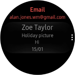 Press the required email message to read it.