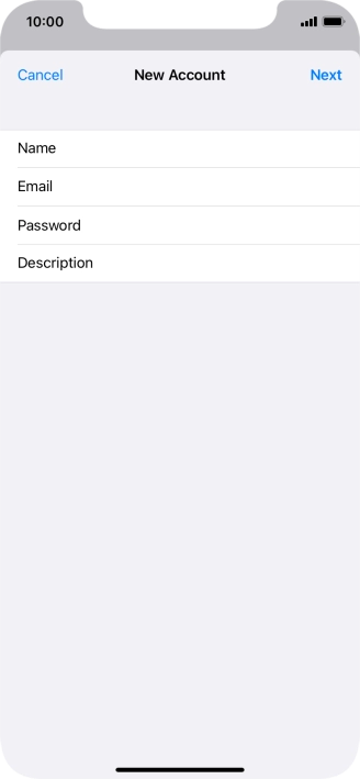 Press Description and key in the required name.