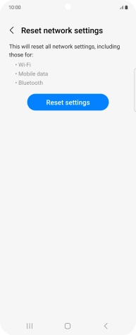 Press Reset settings.