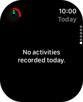 Slide your finger downwards to return to the overview with the coloured rings.