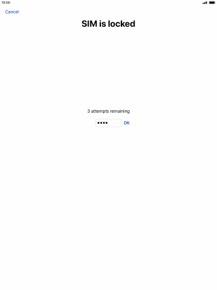 If your SIM is locked, key in your PIN and press OK.