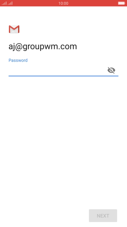 Press the field below 