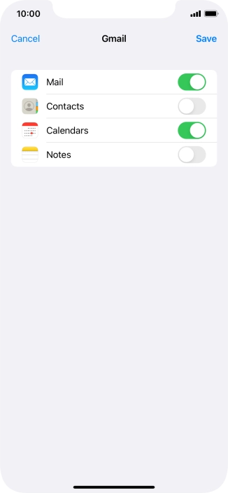 If this screen is displayed, you email account has been recognised and set up automatically. Follow the instructions on the screen to key in more information and finish setting up your phone.