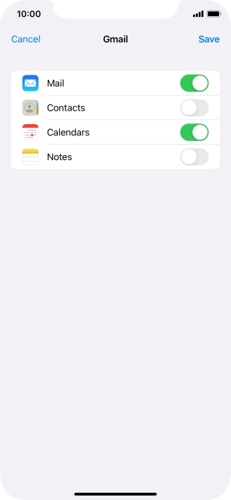 If this screen is displayed, you email account has been recognised and set up automatically. Follow the instructions on the screen to key in more information and finish setting up your phone.