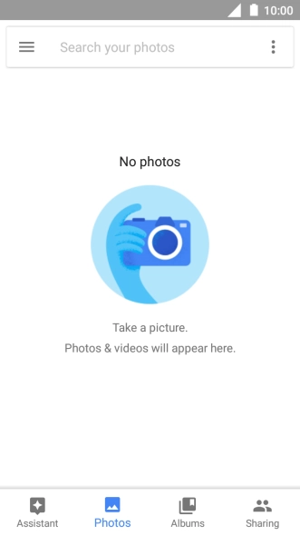 Press Albums and go to the required folder.