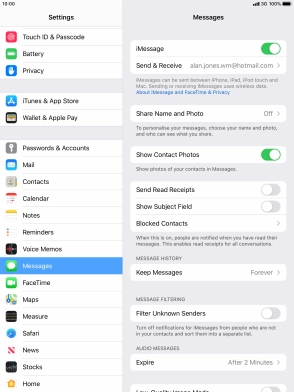 Press the Home key to return to the home screen.