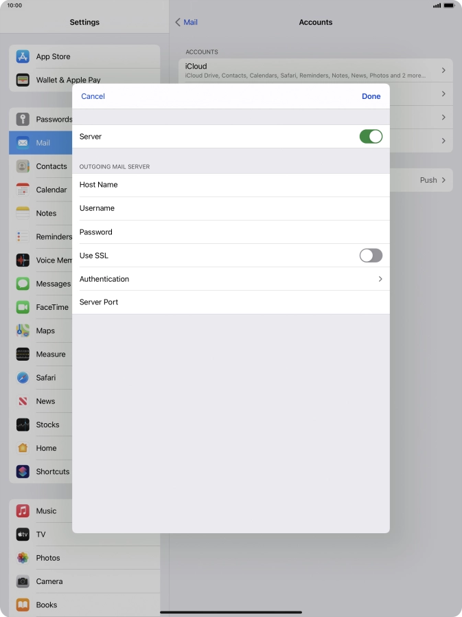 Press Authentication.