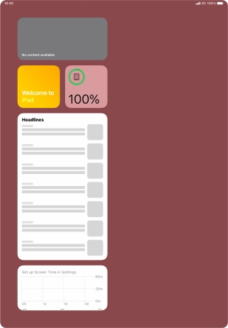 Slide your finger upwards on the screen.