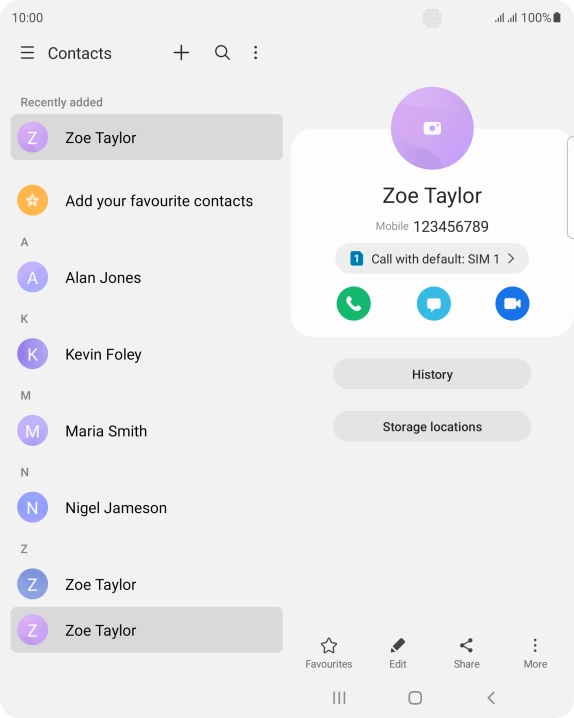 Press the Home key to return to the home screen.