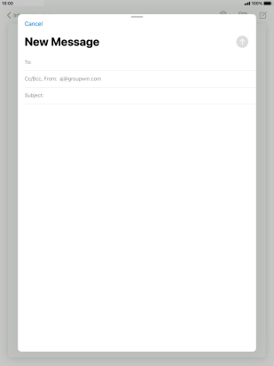 Press To: and key in the first letters of the recipient's name.