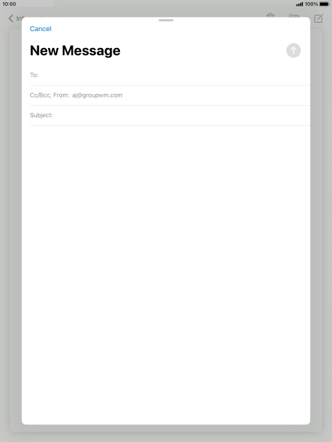 Press To: and key in the first letters of the recipient's name.