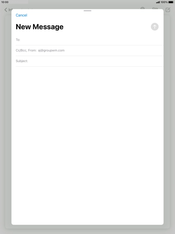 Press To: and key in the first letters of the recipient's name.