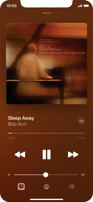 Press arrow right to go to the next audio file.