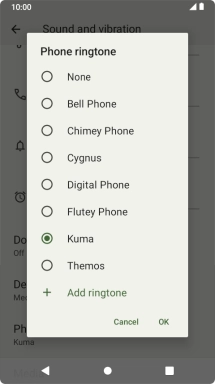 Press the required ring tones to hear them.