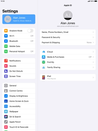 Press the Home key to return to the home screen.