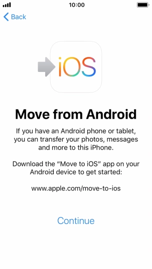 To transfer content to your phone, you need to install the app 