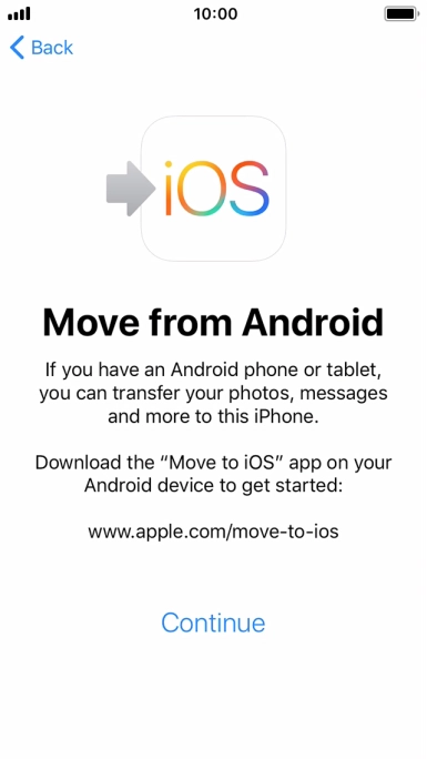 To transfer content to your phone, you need to install the app 
