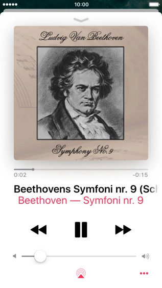 Press arrow right to go to the next audio file.