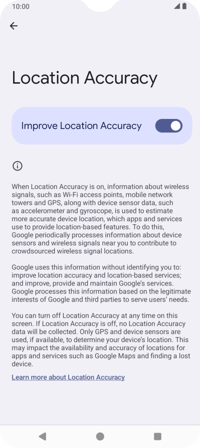 If you press the indicator next to 