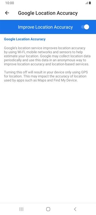 If you press the indicator next to 