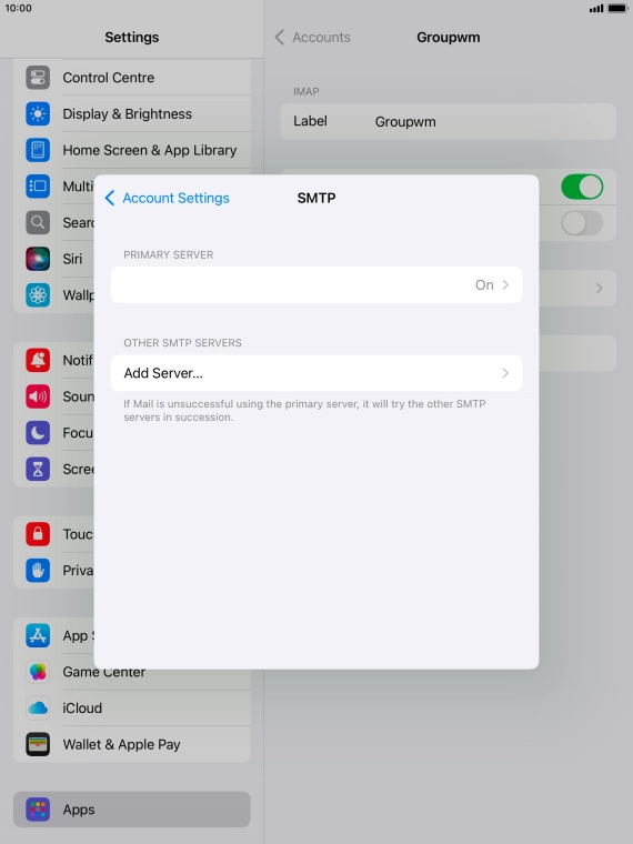 Press the field below 