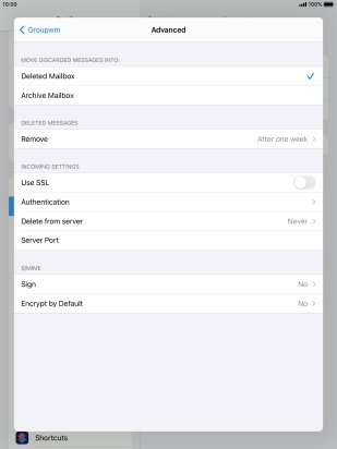 Press Authentication.