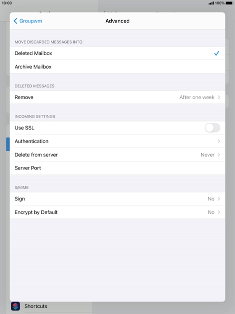 Press Authentication.