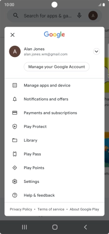 Press Manage apps and device.