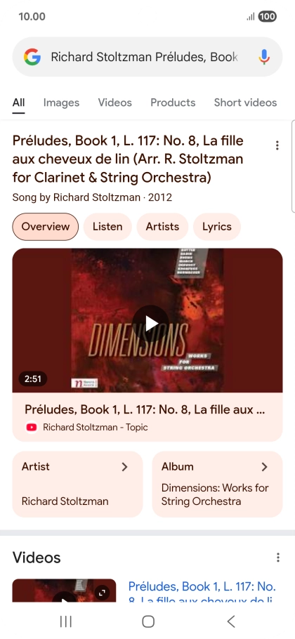 Follow the instructions on the screen to use the search results.