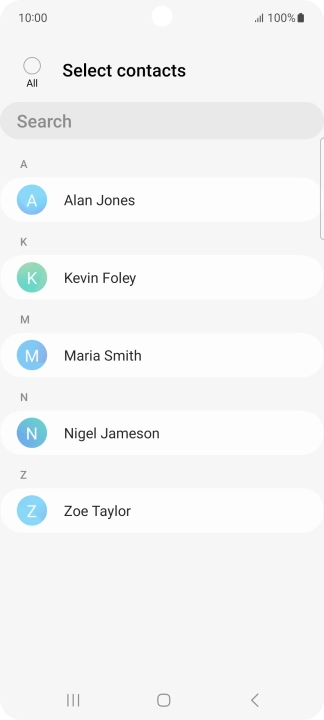 Press the field above 