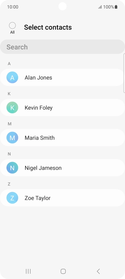 Press the field above 