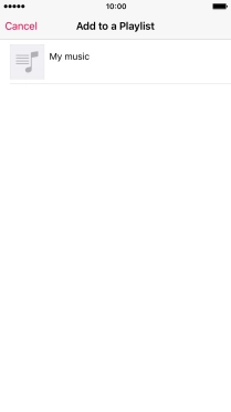 Press the required playlist.