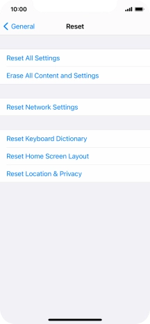 Press Reset All Settings.