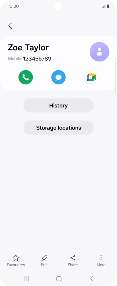 Press the Home key to return to the home screen.