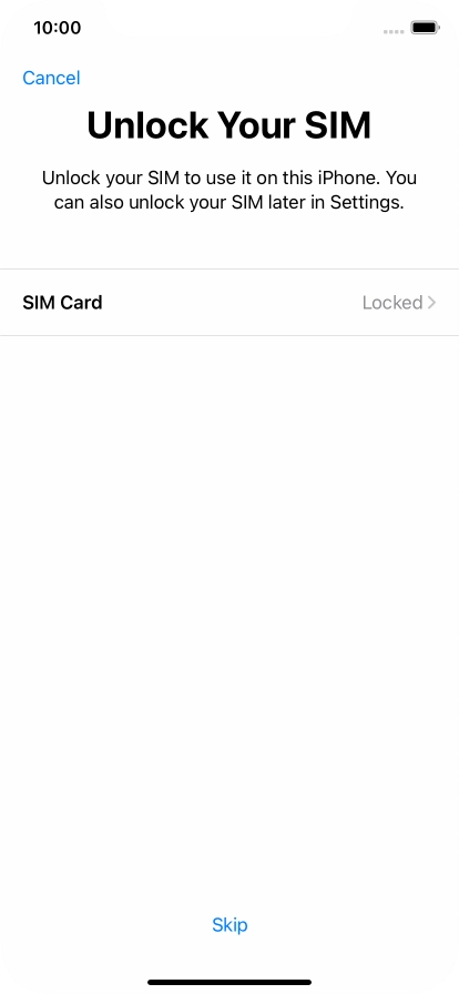 Press SIM Card.