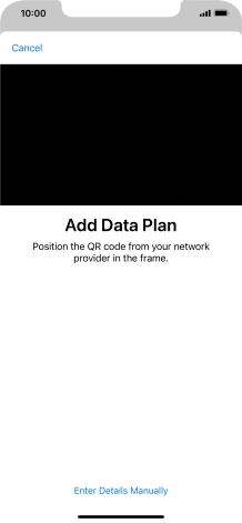 Place the QR code you've received inside the phone camera frame to scan the code.