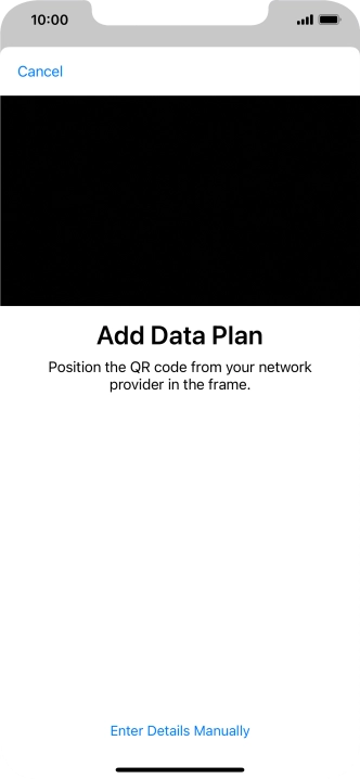Place the QR code you've received inside the phone camera frame to scan the code.