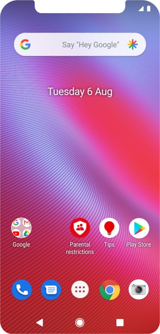 Slide two fingers downwards starting from the top of the screen.