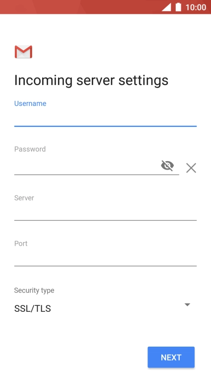 Press the field below 